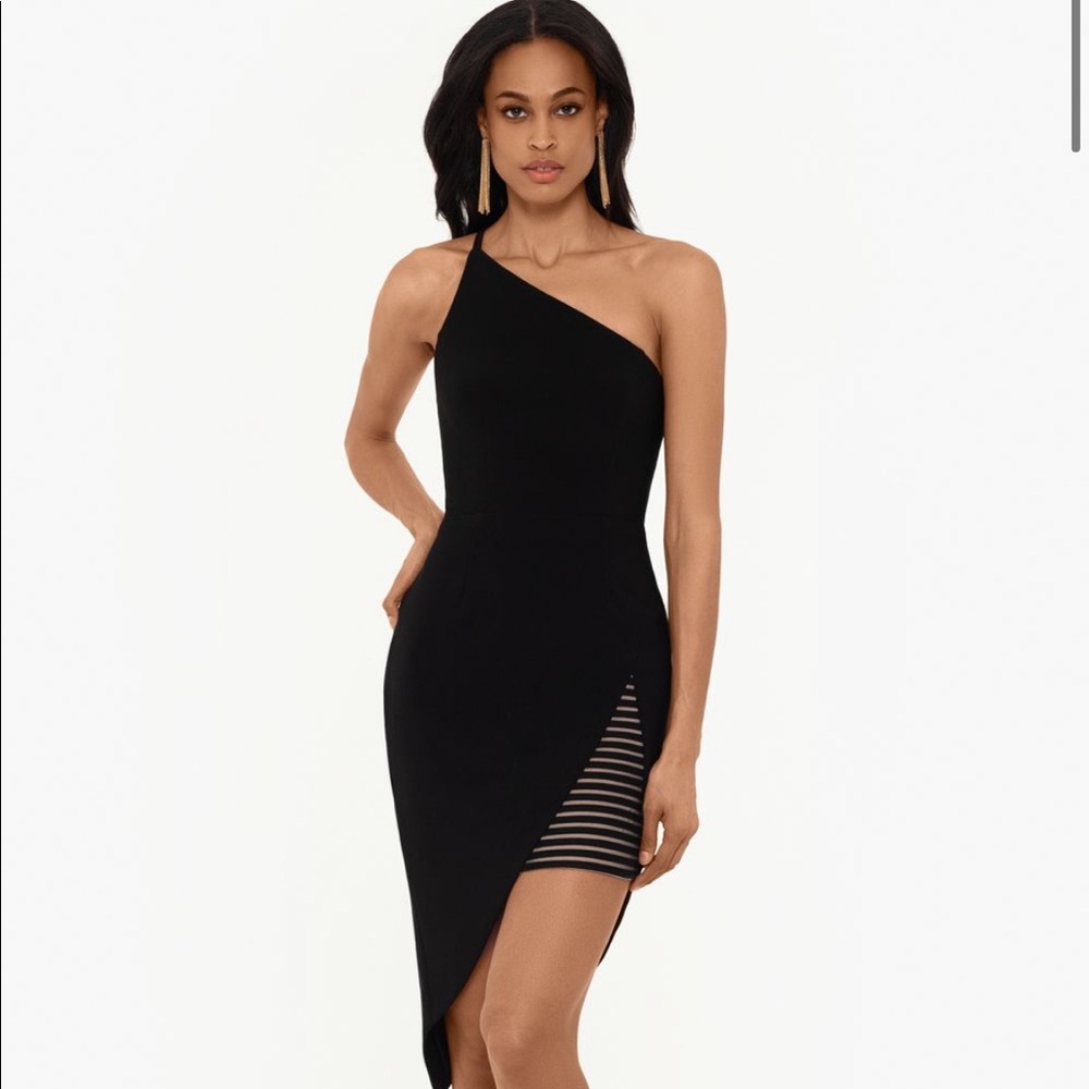 Xscape black cocktail dress